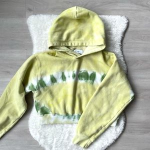 TNA tie-dye cropped hoody